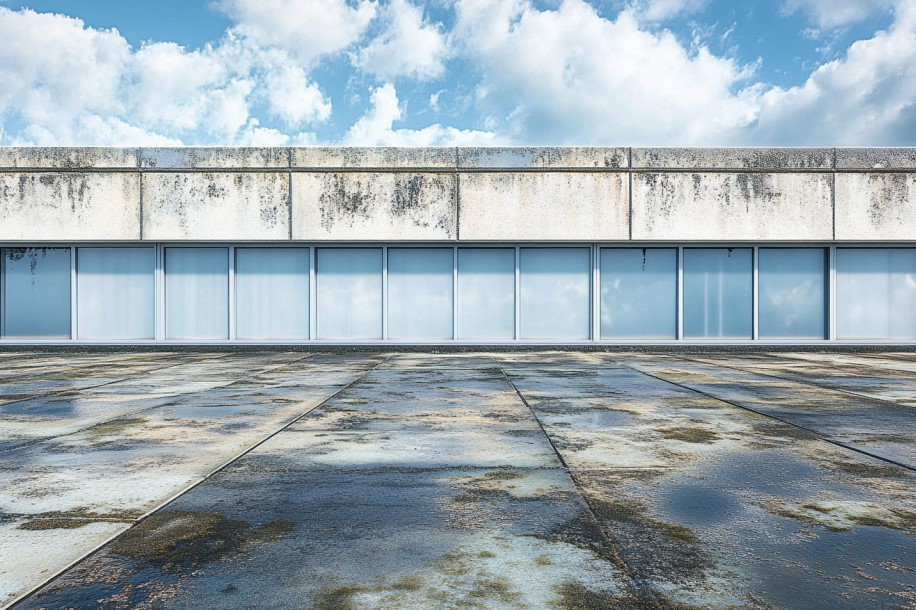 commercial roof leaks in fall